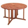 CorLiving Cinnamon Brown Hardwood Outdoor Drop Leaf Dining Table