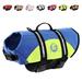 Paws Aboard Dog Life Jacket - Keep Your Canine Safe with a Neoprene Life Vest - Designer Life Jackets - Perfect for Swimming and Boating - Blue and Yellow Small