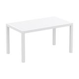 Compamia Ares 55 Resin Patio Dining Table in White
