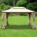 Garden Winds Replacement Canopy Top for Home Depot Double Top Gazebo - Riplock 350