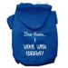 Mirage Pet 62-25-02 MDBL Dear Santa I Went with Naughty Screen Print Pet Hoodies Blue - Medium 12