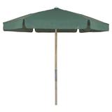 Fiberbuilt 7.5 ft. Wood Beach Umbrella with Vinyl Coated Canopy