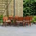 Nelson 9-Piece Square Patio Dining Set Solid Wood 100% FSC Certified