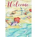 Toland Home Garden Seashore Treasures Beach summer Flag Double Sided 28x40 Inch