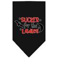 Mirage Pet 66-434 SMBK Sucker for the Ladies Screen Print Bandana Black - Small