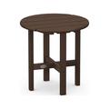 POLYWOOD Round 18 Side Table in Mahogany