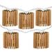 Northlight 10-Count Brown Tropical Bamboo Outdoor Patio String Light Set 7.25ft White Wire