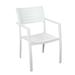 Outdoor Living and Style 4-Piece White Noordam Patio Armchair Set 34.5