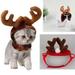 Christmas Reindeer Pet Hat For Puppy Dog Cat Plush Xmas Style Costume Cap