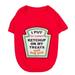 Ketchup Licker Dog Costume Shirt - Medium