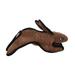 Tuffy Brown Rabbit Plush Durable Training Dog Toy