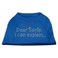 Dear Santa I Can Explain Rhinestone Shirts Blue XL (16)