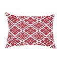 Simply Daisy 14 x 20 Ceylon Red Abstract Decorative Outdoor Pillow