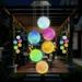 EpicGadget Crystal Ball Solar Light Solar Ball Wind Chime Color Changing Outdoor Solar Garden Decorative Lights for Walkway Pathway Backyard Christmas Decoration Parties (Crystal Ball)