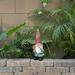 Alpine Corporation 15 Garden Gnome Holding Birdhouse Outdoor Statue Red