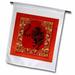 3dRose Chinese Zodiac Year of the Tiger Chinese New Year Red Gold and Black - Garden Flag 12 by 18-inch