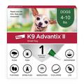 K9 Advantix II Monthly Flea & Tick Prevention for Small Dogs 4-10 lbs 1-Monthly Treatment