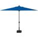 Amauri Outdoor Living - Laguna Cove 10 x 6.5 Rect Auto TiltMarket Umbrella Black Sapphire Frame Sunbrella Pacific Blue Shade