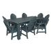 Highwood 7pc Hamilton Rectangular Dining Set - 42 x 84 Dining Height Table