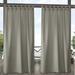 Exclusive Home Cabana Solid Indoor/Outdoor Light Filtering Hook-and-Loop Tab Top Curtain Panel Pair 54 x108 Taupe