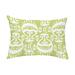 Simply Daisy 14 x 20 Ikat Green Decorative Ikat Outdoor Throw Pillow