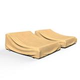 Budge Double Chaise Beige Patio Chaise Cover All-Seasons (2 Pack)
