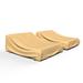 Budge Double Chaise Beige Patio Chaise Cover All-Seasons (2 Pack)