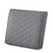 Classic Accessories Montlake FadeSafe Water-Resistant Wide Back Patio Quilted Lounge Cushion 25 x 22 x 4 inch Grey