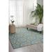 Waverly Sun N Shade Indoor/Outdoor Modern Circles Jade 6 6 x SQUARE Area Rug (7 Square)