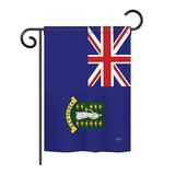 Breeze Decor BD-CY-GS-108337-IP-BO-D-US15-BD 13 x 18.5 in. British Virgin Islands Flags of the World Nationality Impressions Decorative Vertical Double Sided Garden Flag Set with Banner Pole