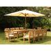 Teak Dining Set:10 Seater 11 Pc - 94 Double Extension Oval Table and 10 Giva Arm / Captain Chairs Outdoor Patio Grade-A Teak Wood WholesaleTeak #WMDSGVu