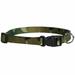 Camo Dog Collars Two Tone Pink or Green Camouflage Adjustable Nylon Choose Size (Green - Small)