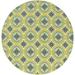 Style Haven Catalina Floral Medallions Indoor/Outdoor Area Rug-- Green/Cream 7 10 Round 8 Round Outdoor Indoor Living Room Patio Dining Room