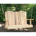 Creek Vine Designs WF9009CVD Cedar Adirondack Chair Style Porch Swing