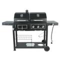 RevoAce Dual Fuel Gas & Charcoal Combo Grill Black with Stainless