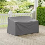 Crosley Furniture Patio Polyester Fabric Loveseat Cover in Gray
