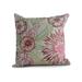 Simply Daisy 20 x 20 zentangle 4 Color Floral Print Outdoor Pillow Red