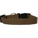 Nylon Dog Collars Durable Adjustable Snap Buckle Pick From 5 Sizes & 16 Colors (Tan Medium 10 to 18 inch x 5/8 )