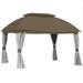 Garden Winds Replacement Canopy Top Cover for the Domed Gazebo - Nutmeg
