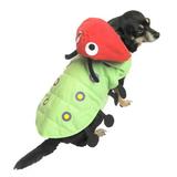 Caterpillar Dog Costume Green Bug Pet Outfit XX-Small