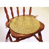 Rhody Rug SA58A015X015-4 Sandi Tweed Braided Chair Pads Oatmeal - Set Of 4