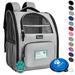 PetAmi Deluxe Pet Carrier Backpack Light Gray