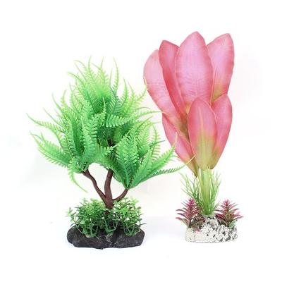 Unique Bargains Ceramic Base Aquarium Artificial Underwater Landscape Plant 2pcs On Walmart Accuweather Shop