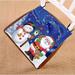 GCKG Merry Christmas Santa Claus and Snowman Chair Pad Seat Cushion Chair Cushion Floor Cushion with Breathable Memory Inner Cushion and Ties Two Sides Printing 16x16inch