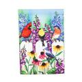 Evergreen Flag & Garden Birds on Fence 2-Sided Polyester 1 6 x 1 1 Garden Flag