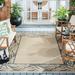 SAFAVIEH Courtyard Micah Traditional Floral Indoor/Outdoor Area Rug 8 x 11 Sand/Grey