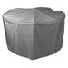 Bosmere Waterproof Grey Outdoor 84 in. Round Table & Chairs Set Cover