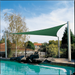 Coolaroo Coolhaven Outdoor Sun Shade Sail 95% UV Block Protection for Garden Patio Backyard 15 x 12 x 9 Triangle Heritage Green