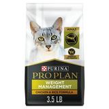 Purina Pro Plan Weight Control Dry Cat Food Chicken and Rice Formula 3.5 lb. Bag