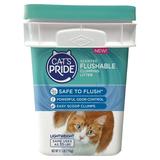 Cat s Pride Flushable Clumping Clay Cat Litter 17.5-lb pail